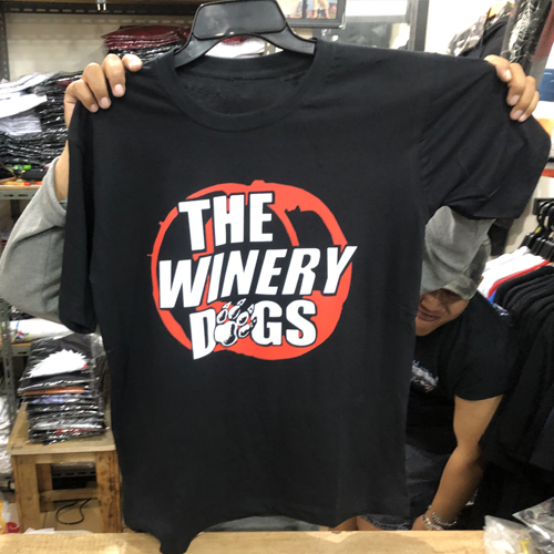 The Winery Dogs Tshirt Bahan 100% Katun Casual Fashionable T-SHIRT BLACK