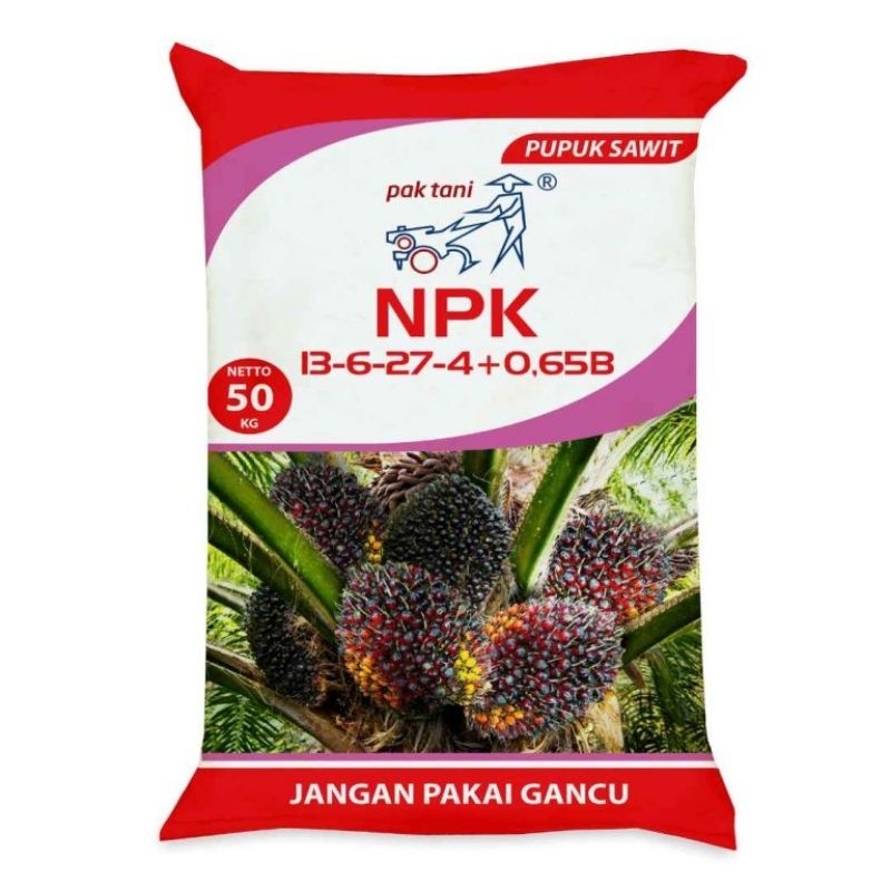 Pupuk NPK Pak Tani 13-6-27-5+0,65B//50kg