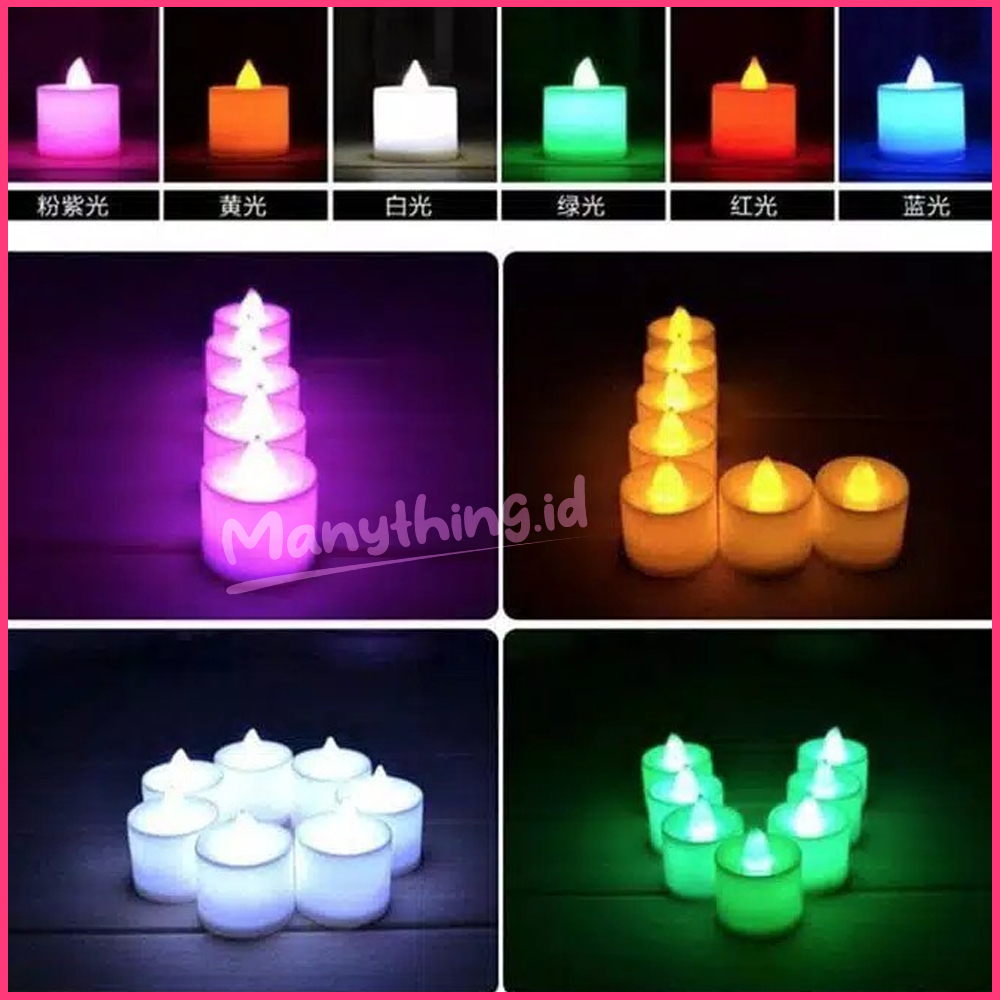 Lampu Lilin Elektrik / Lampu Hias LED Lilin / Lampu Lilin Hias Mini Portable Murah