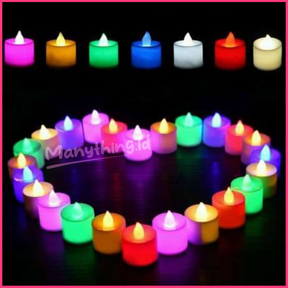 Lampu Lilin Elektrik / Lampu Hias LED Lilin / Lampu Lilin Hias Mini Portable Murah