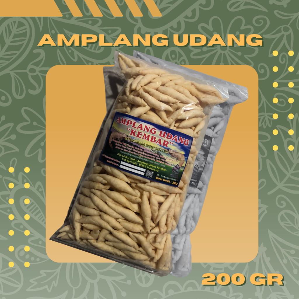 

Amplang Udang Kembar 200 Gram
