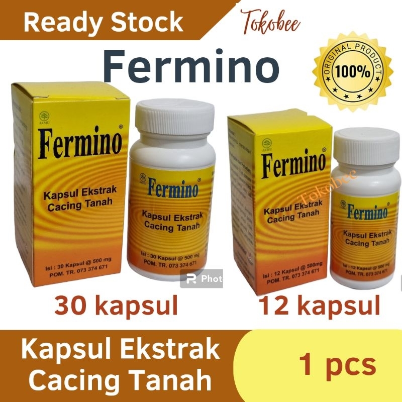 Fermino Obat Kapsul Ekstrak Cacing Tanah Meredakan Demam dan Tipes