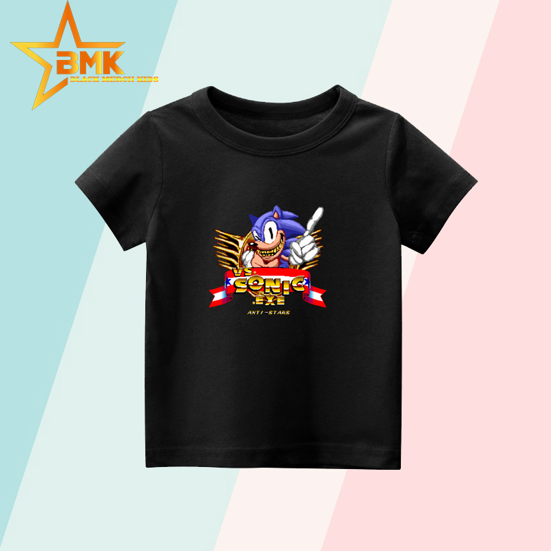 BAJU ANAK KAOS ANAK SONIC EXE HITAM