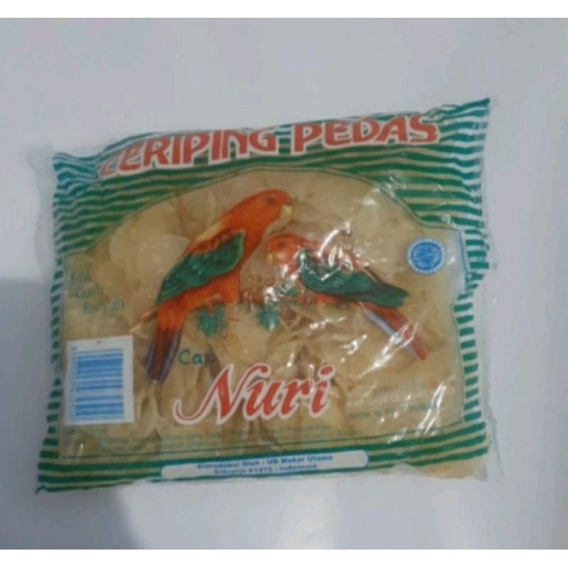 

opak tela pedas (250g),ceriping pedas,keripik singkong,keripik tette