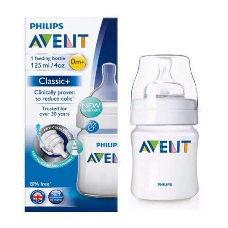 Botol Avent Classic+/Dot Avent Murah 125ml 0m+