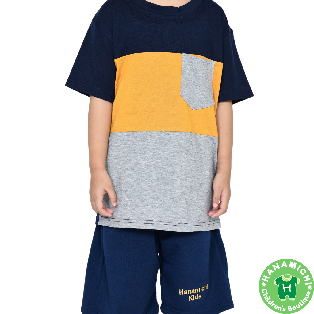 Hanamichi MILO.ST Baju Setelan Anak Lengan Pendek