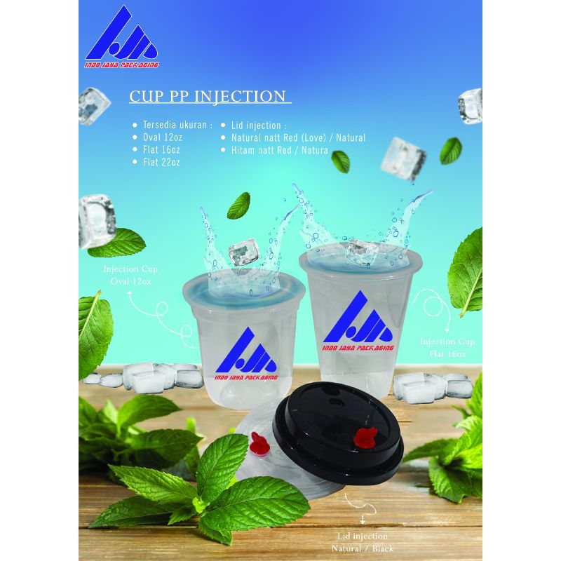 SABLON CUP/PRINTING CUP INJECTION 12oz OVAL