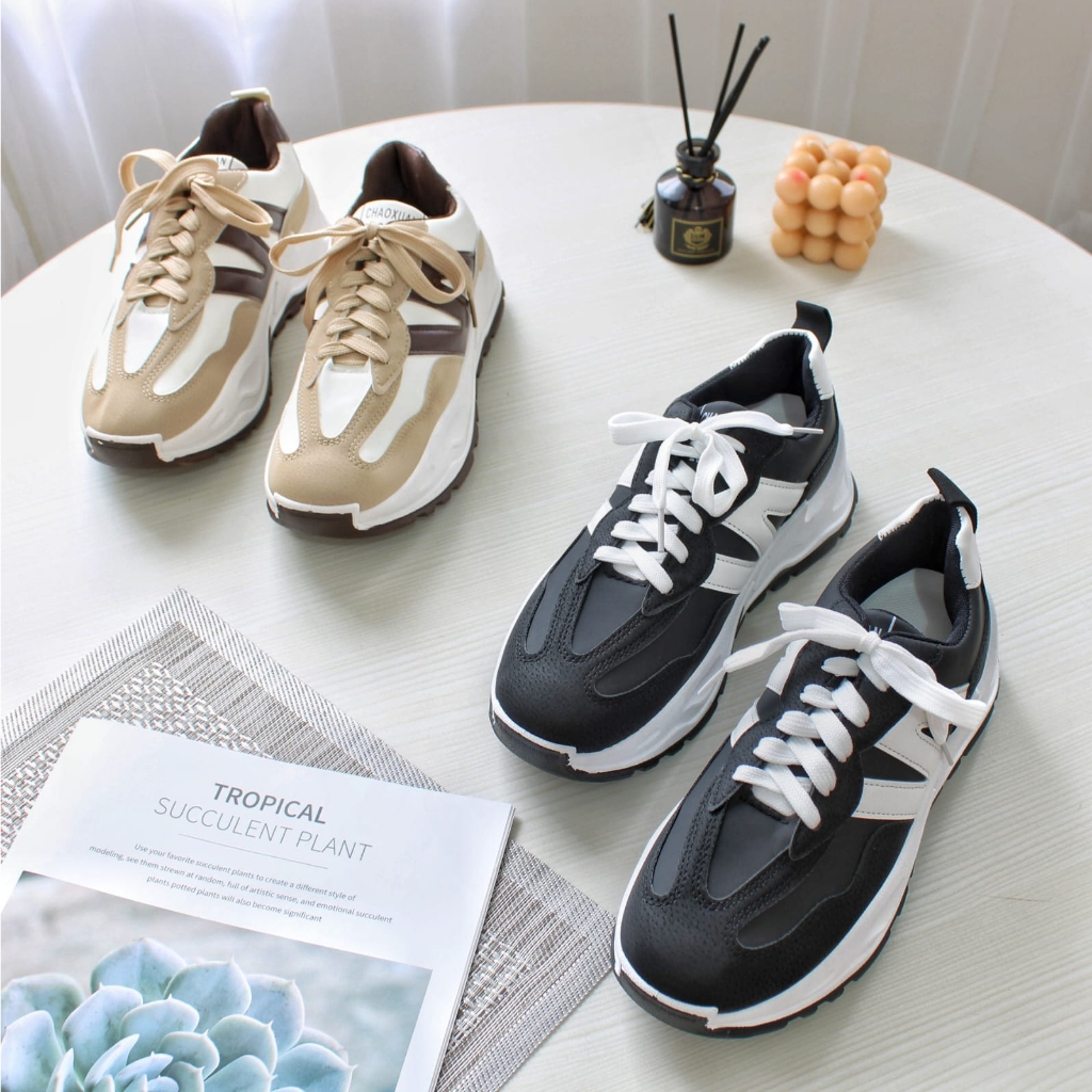 Free Box Sepatu Sneakers Wanita Import NS803 Sepatu Fashion Sepatu Jakarta Sneakers Sneakers Kasual Wanita Termurah