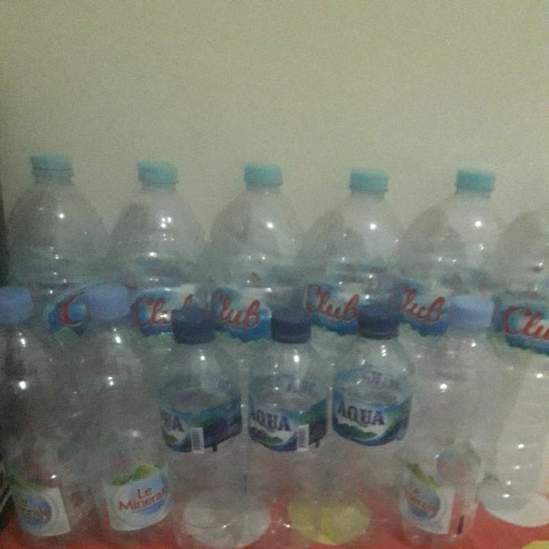 botol plastik bekas 600ml, 1500ml