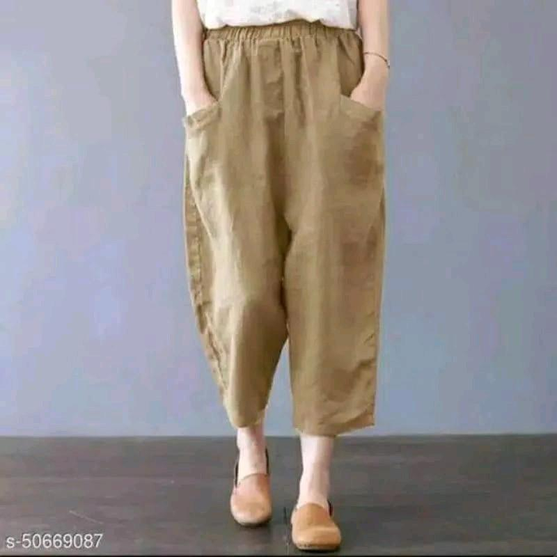 Celana Kurea / Sasha Pants Bahan Katun Twill Melar / Kulot Katun