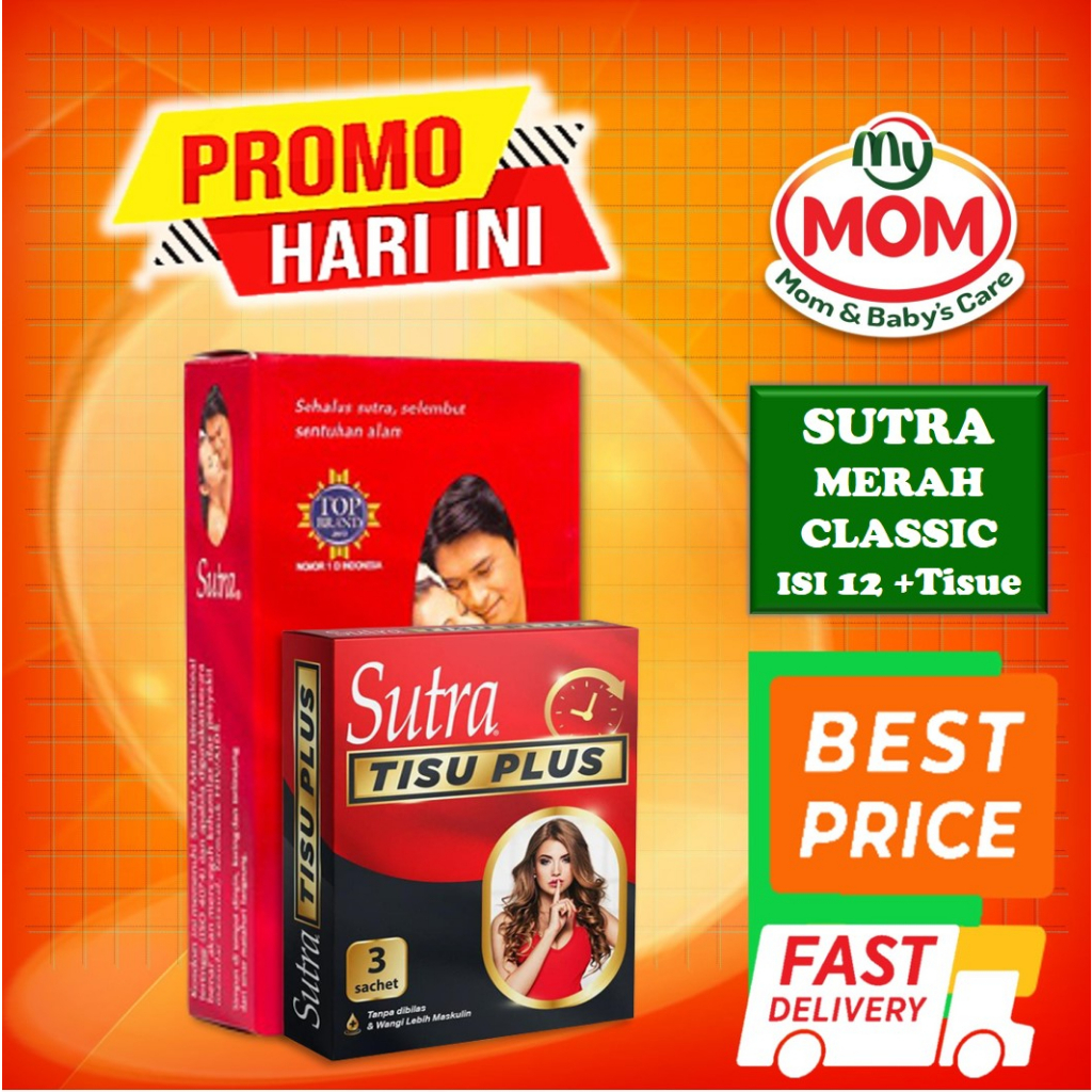 [BPOM] Kondom Sutra Classic Isi 12 Pcs Free Sutra Tisue / Kondom Sutra Merah / Sutra Kondom Import / MY MOM