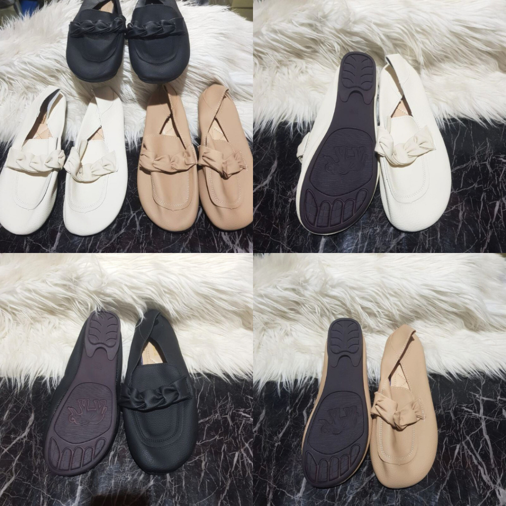 21171 Sepatu Flat Shoes Wanita Import Loafers Kekinian