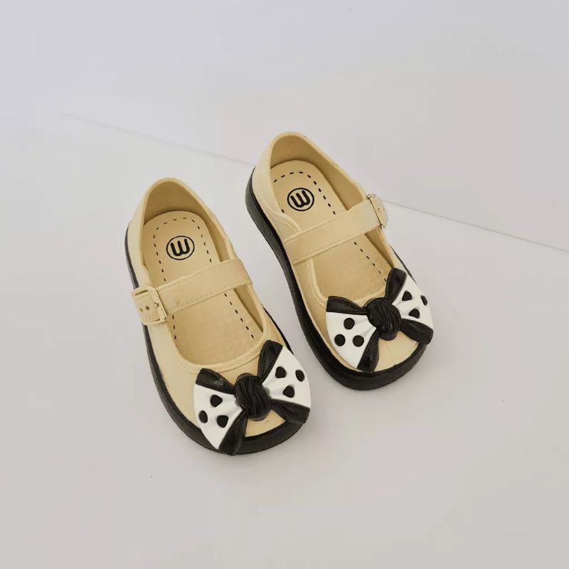 Sepatu Anak Perempuan Sepatu Flat Shoes Anak Sepatu Balet Import Motif Pita