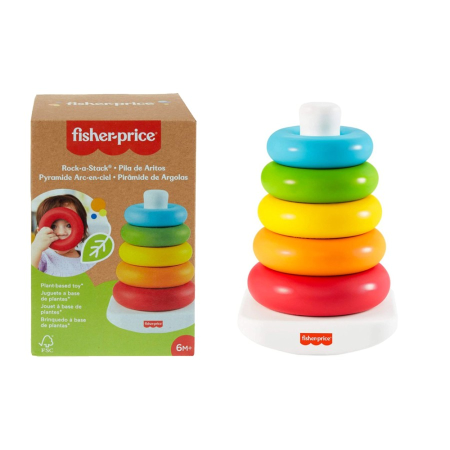 Fisher Price Rock a Stack Ring Tower Mainan Susun Bayi
