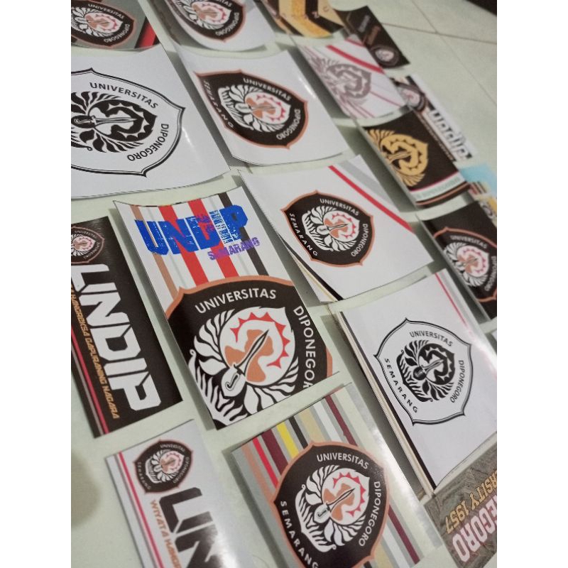 Stiker UNDIP Semarang Universitas Diponegoro Merchandise Vinyl Decals