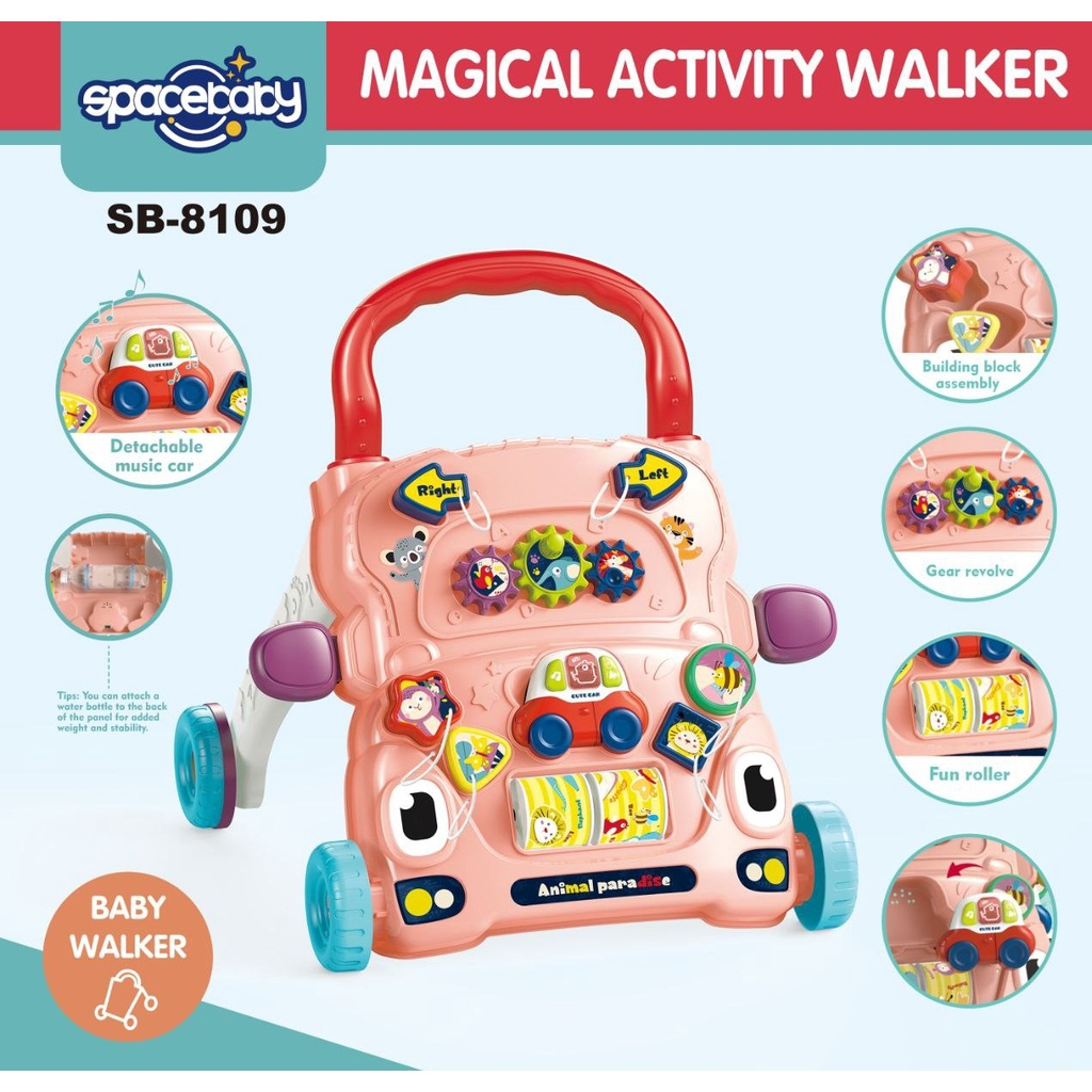 Activity Walker Baby Walker Spacebaby SB 8109 / Push Walker Bayi Spacebaby SB-8109