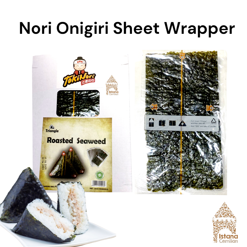 Tokinori Triangle Onigiri Sushi Nori Sheet Wrapper Nasi Kepal Jepang Rumput Laut