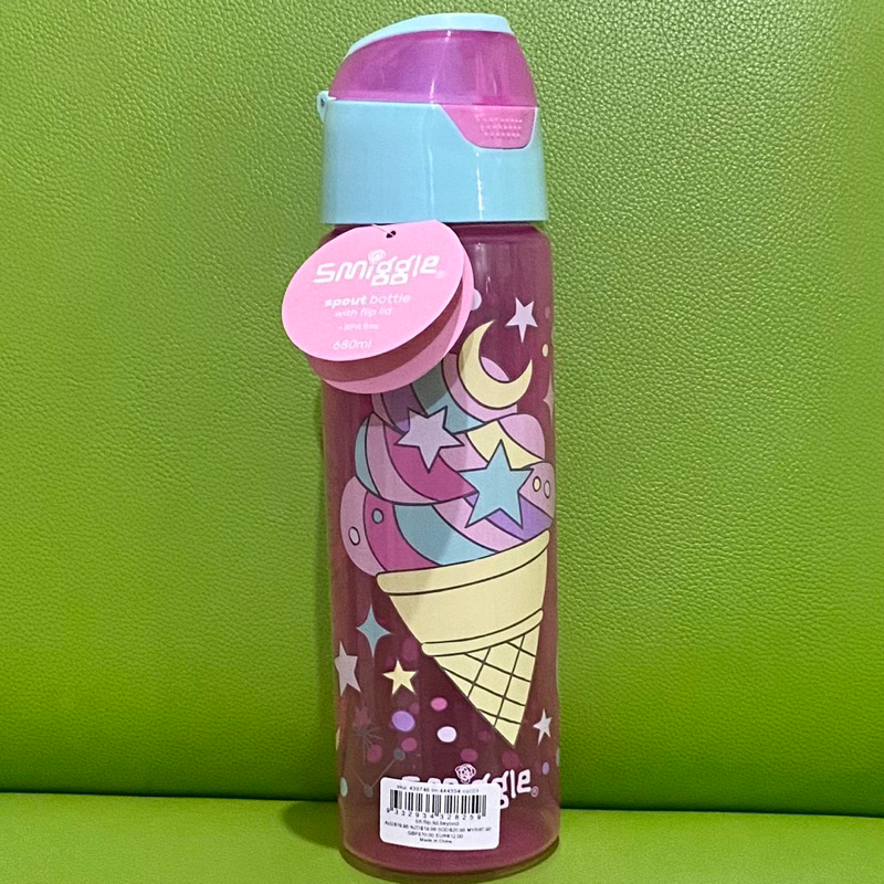Smiggle Flip Lid Beyond Bottle Pink