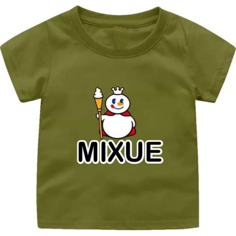 Promo Murah Kaos Anak Unisex Cowok Cewek Lengan Pendek MIXUE Digital Sablon Baju Kaos Anak Laki Laki Atasan Tshirt Anak Usia Umur 2 3 4 5 6 7 8 9 Tahun Zagzeg Clothing