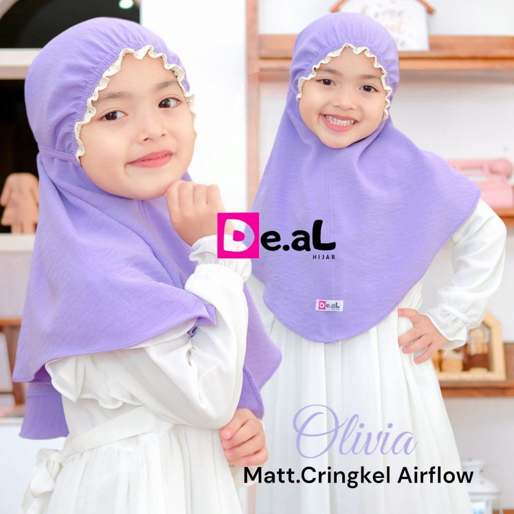 Bergo Kerut Anak NADIRA ANAK Bergo Kerut Jersey Jaguar Anak Usia 4 sampai 7 tahun By Deal Hijab