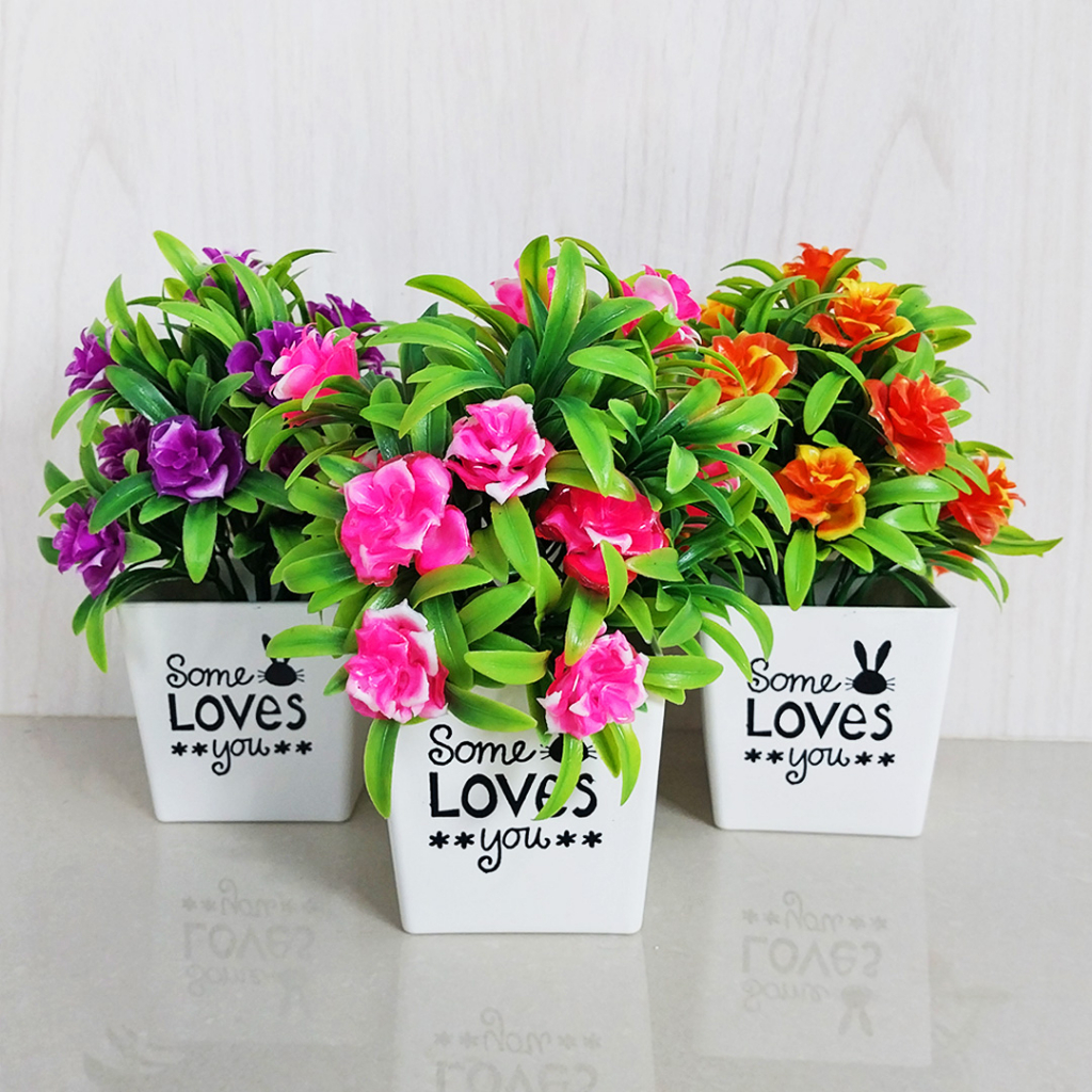 Tanaman Hias Plastik Ornamen Bunga Plastik Dekorasi Rumah Satu7an PBP12