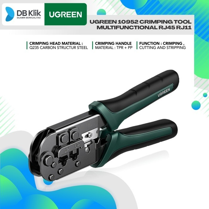 Crimping Tool UGreen 70683 RJ45 RJ11 LAN Network