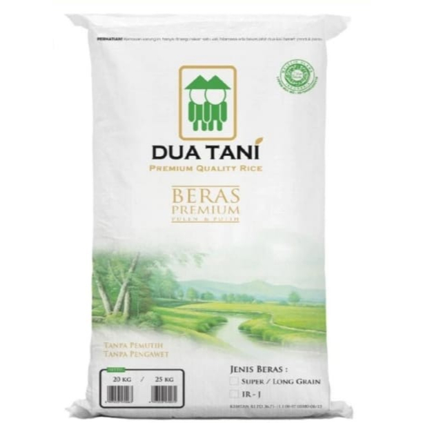 

Beras Premium Super Platinum Dua Tani HALAL-Pasti Pulen 20kg