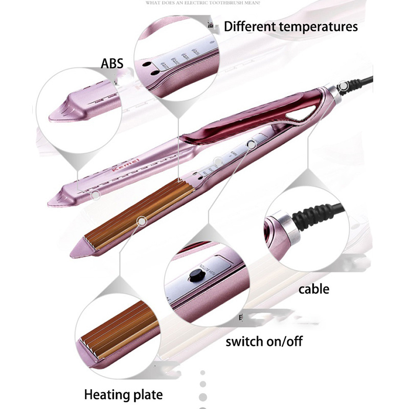 Beauty Jaya - Catokan Rambut Kemei 471 Cantokan Rambut Plat Lebar Temperatur Suhu Porfesional Hair Straightener