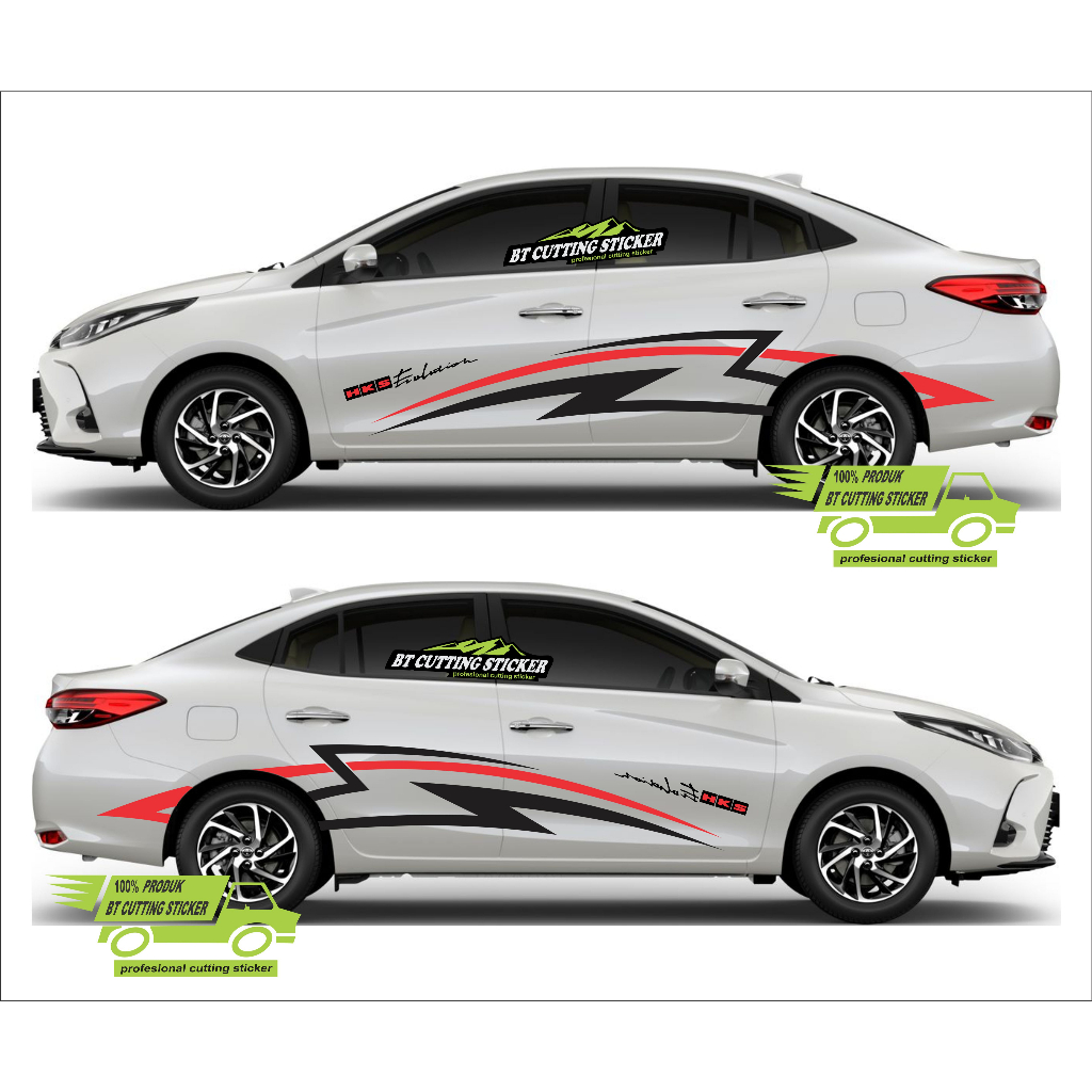 sticker cutting stiker mobil stiker vios sticker jdm sticker toyota vios sticker mobil sedan stiker 