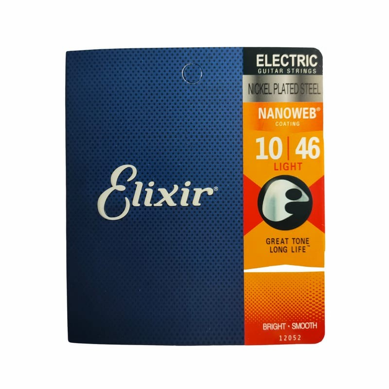 Original Senar Gitar Elixir Elektrik Anti Karat Coating Import Nanoweb Polyweb Optiweb 0,9 0,10  Set