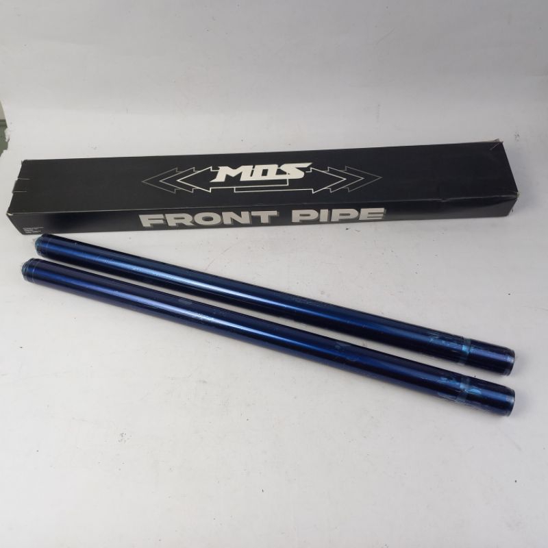 Batang Pipa Skok Depan GL Megapro 31mm Linggisan As Shock Depan GOLD BLUE BIRU RAINBOW PELANGI MP Verza Cb150R