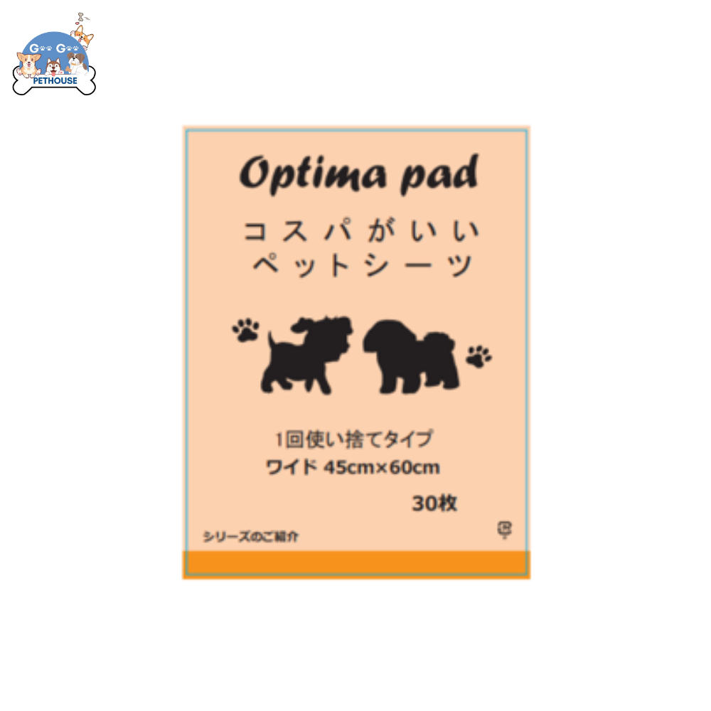 Underpad Training Pad Alas Pipis Anjing Kucing Kelinci Perlak Merek OPTIMA PAD Uk. 33x45, Uk. 45x60, Uk. 60x90 (PCS)