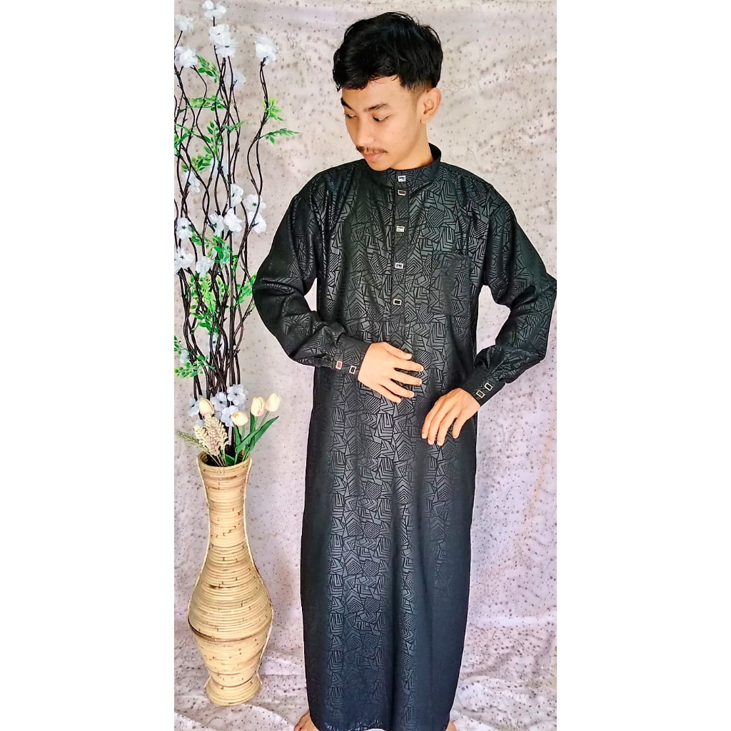 Gamis pria/Jubah pria manset embos sultan busana muslim pria jubah muslim pria Sultan