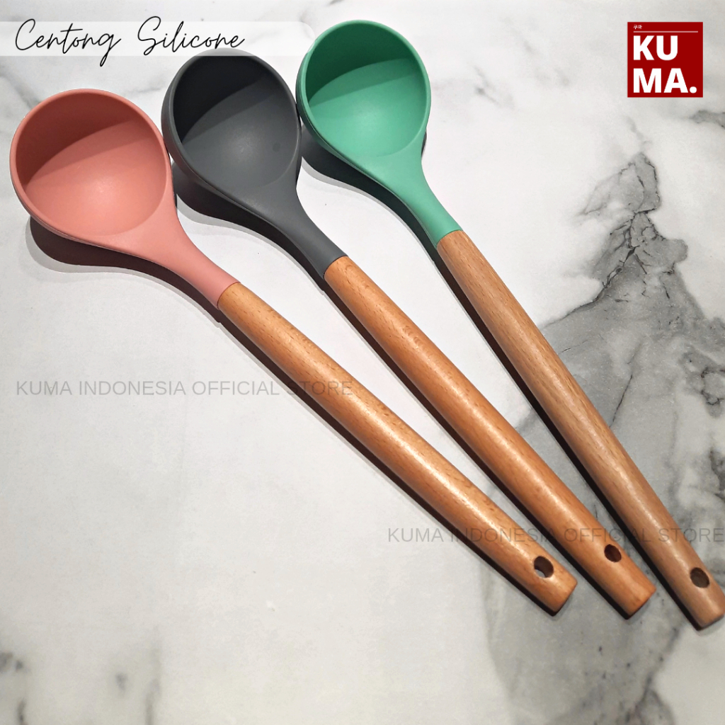 Spatula Silicone Tahan Panas Sutil Silikon Sodet Panjang Utensil