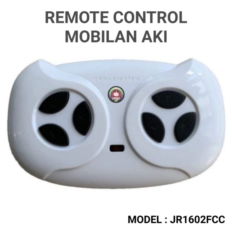 REMOT MOBILAN AKI JR1602FCC 2.4G BLUETOOTH REMOTE CONTROL PUTIH 6V / 12V TRANSMITTER MOBILAN ANAK 2.