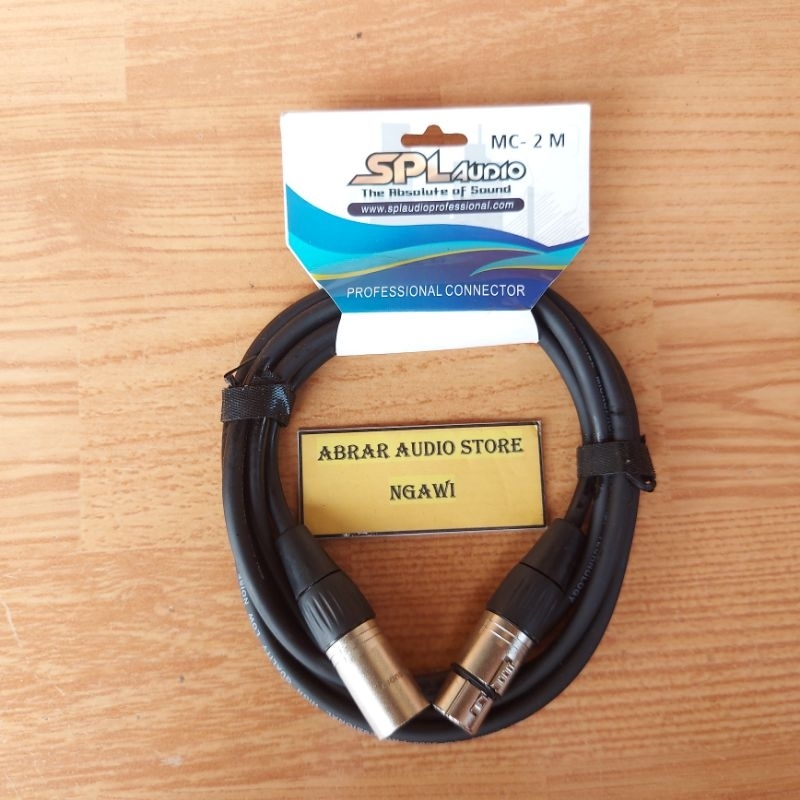 Kabel SPL MC-2M / Kabel Microphone SPL Lengkap Jack