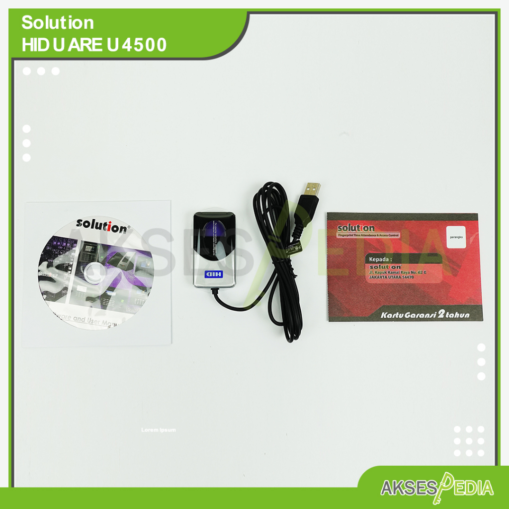 Mesin Absensi Fingerprint Solution Software U Are U 4500