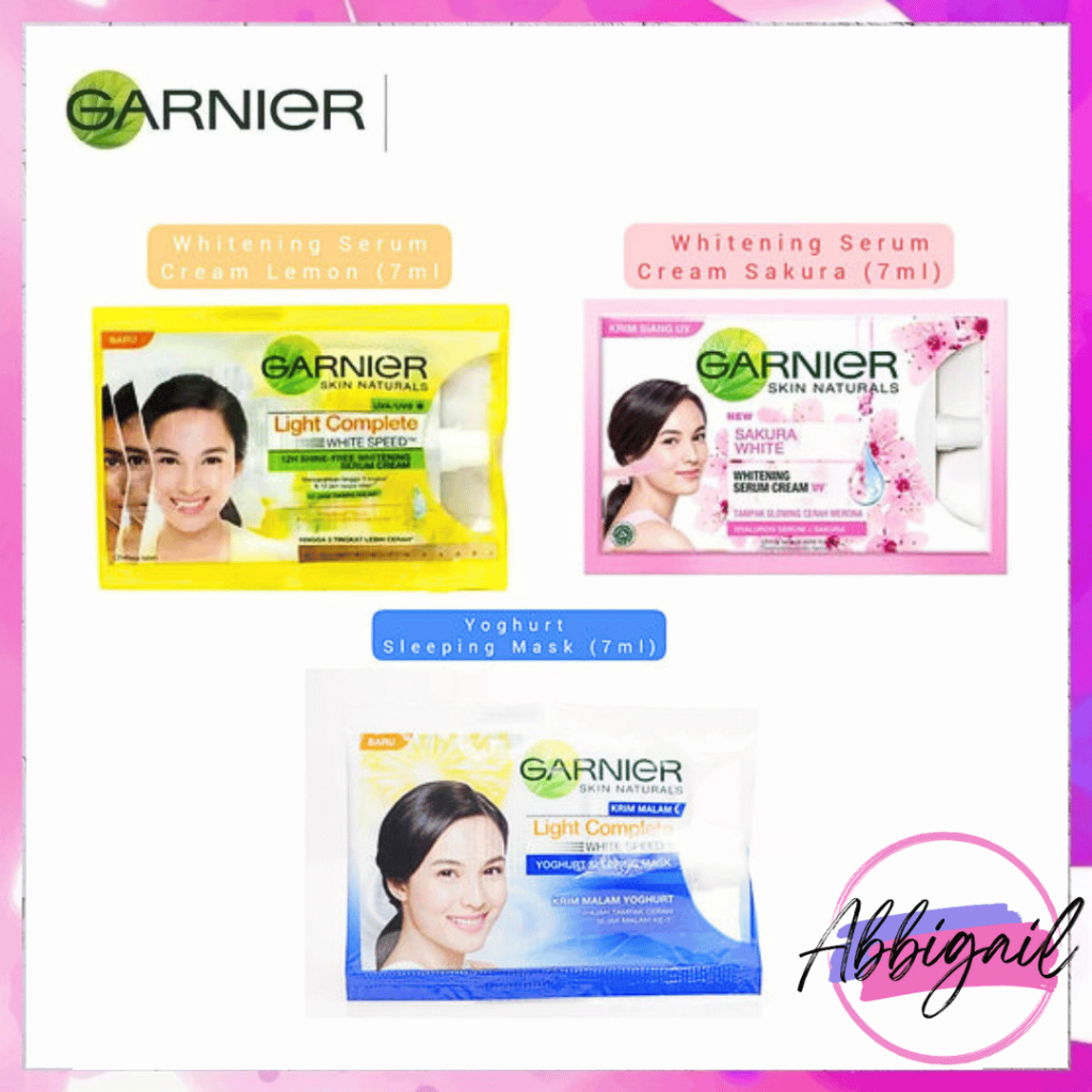 𝘈𝘉𝘎✰ Garnier Bright Complete / Light Complete / Sakura White  Whitening Serum / Garnier Sachet / Garnier Serum 2001