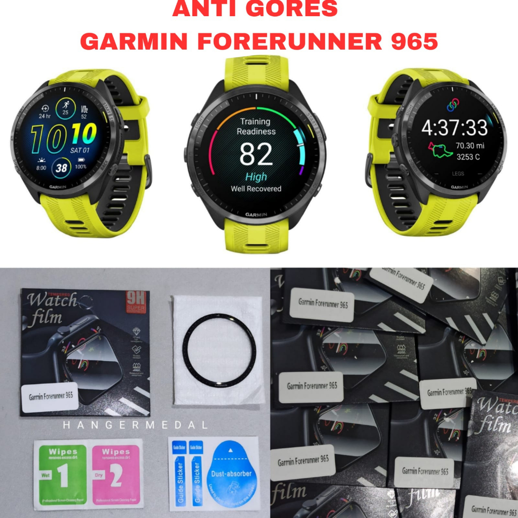 Anti Gores GARMIN FORERUNNER FR 965 Pelindung Layar 3d Curved Hydrogel