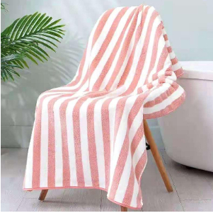 Handuk Mandi Salur Dewasa JUMBO ukuran 80x150cm bahan microfiber Serap Air Tidak Rontok/Handuk salur TERLARIS