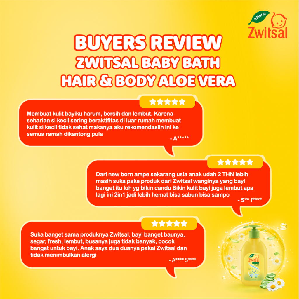 ZWITSAL BABY BATH HAIR AND BODY SABUN MANDI BAYI NATURAL ALOE VERA 2 IN 1 600 ML