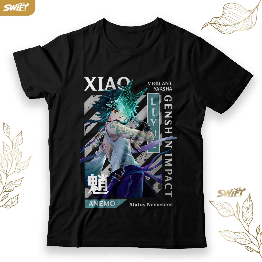 KAOS Xiao Genshin Impact TSHIRT BAJU DISTRO