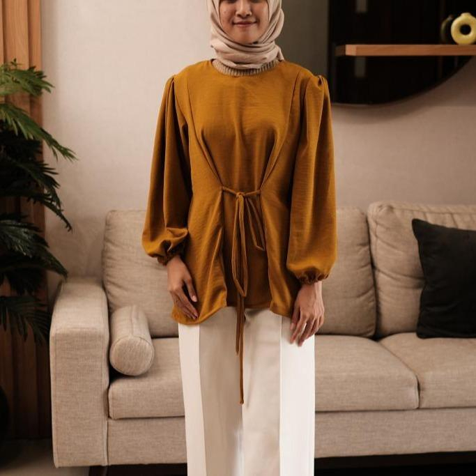 Nayla Blouse / Kemeja Blouse Wanita Crincle / Kemeja Style Korea