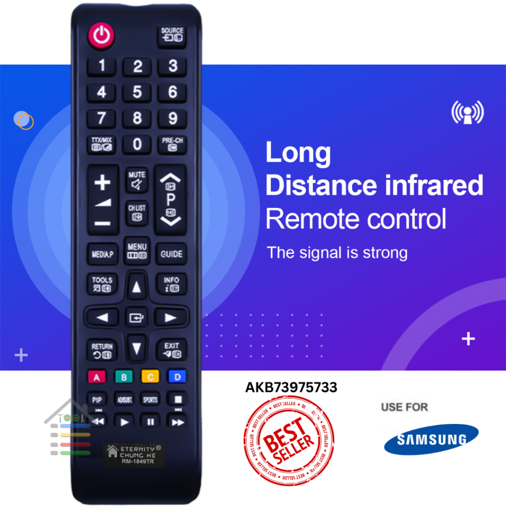 REMOTE TV SAMSUNG TABUNG LCD LED SMART TV MULTIFUNGSI TANPA SETTING