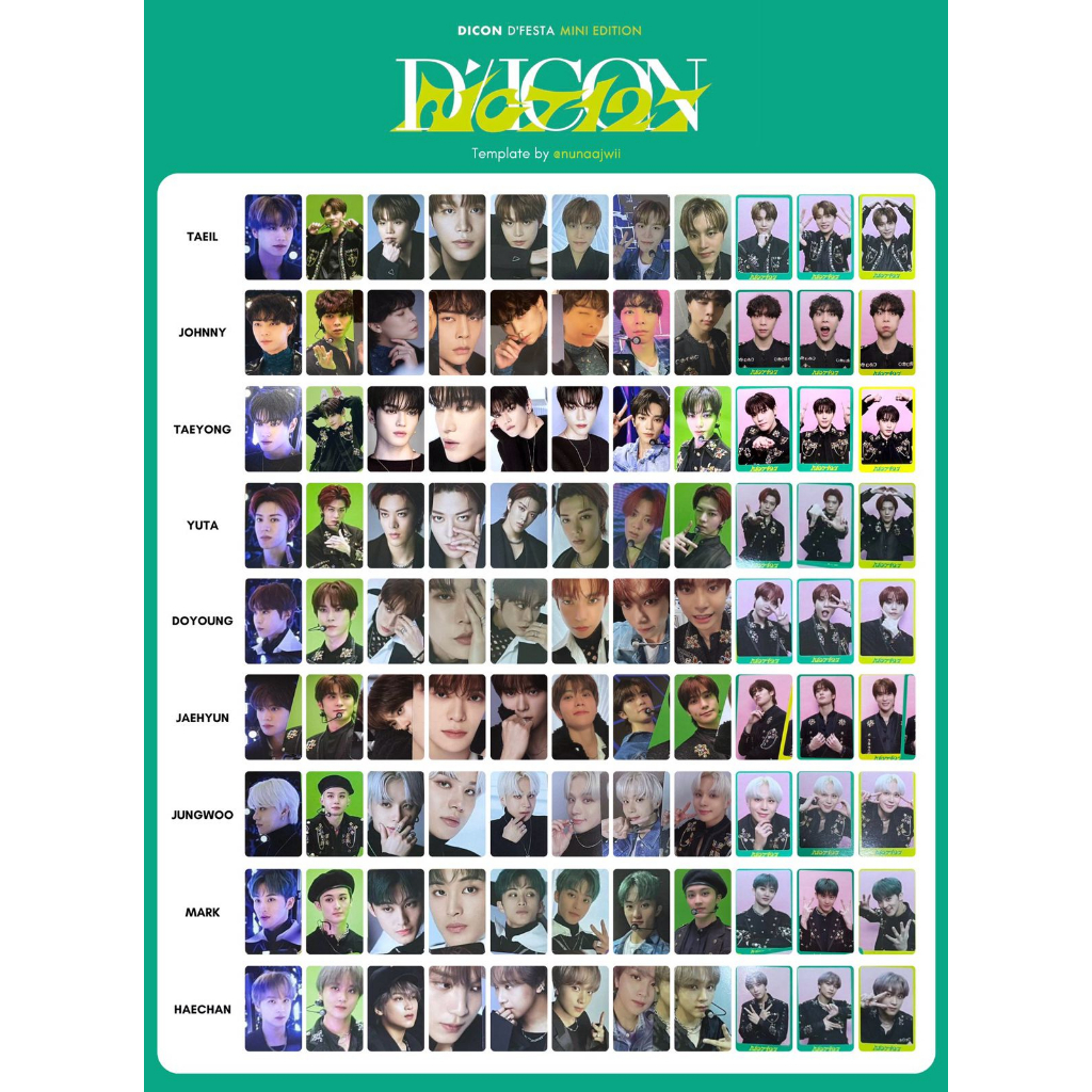 [READY STOCK OFFICIAL] Dicon D’festa Mini Edition NCT 127 Doyoung Group Grup Satuan Ecer Photocard P