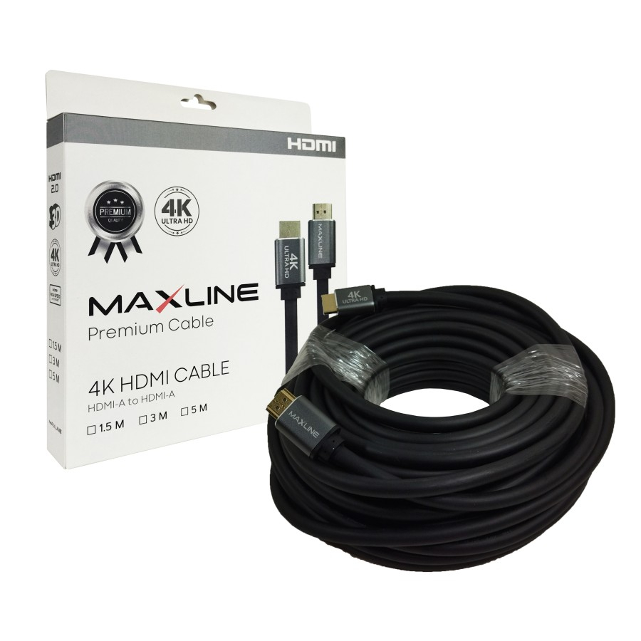 Kabel HDMI MaxLine 2.0 Ultra HD 4K Premium Quality 15M