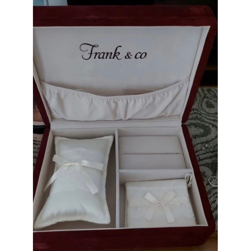 kotak perhiasan frank & co set khusus/ seserahan