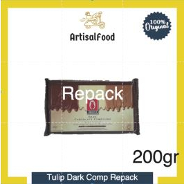 

( 1/5 batang ) TULIP DARK DCC super compound cokelat batang