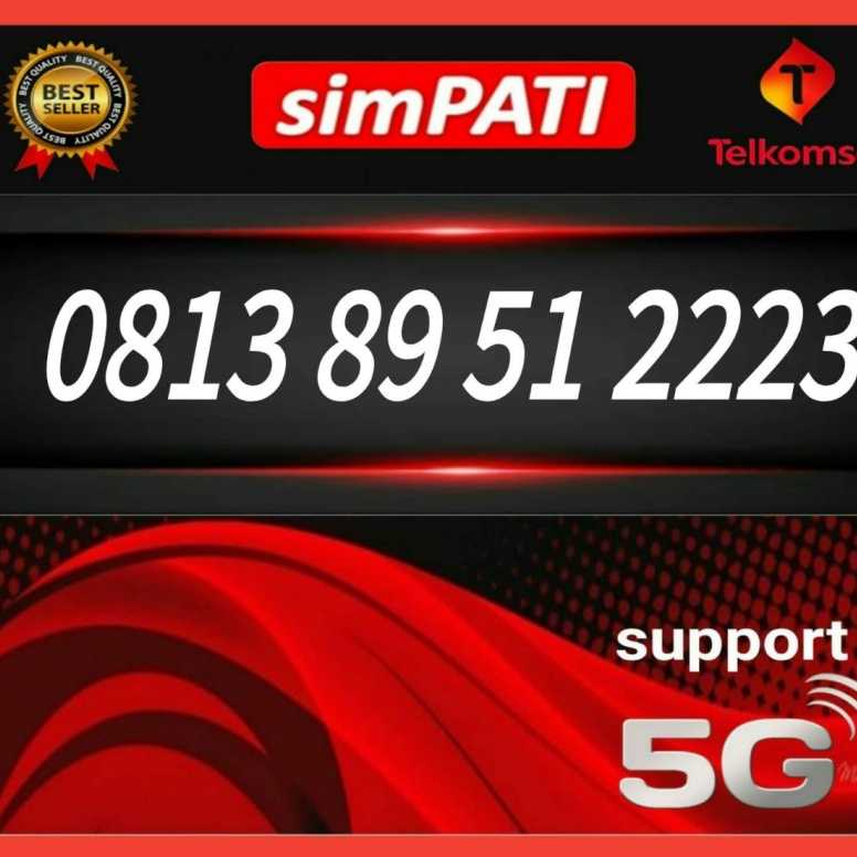 NOMOR CANTIK SIMPATI TELKOMSEL 4G/5G 0813 89 51 2223