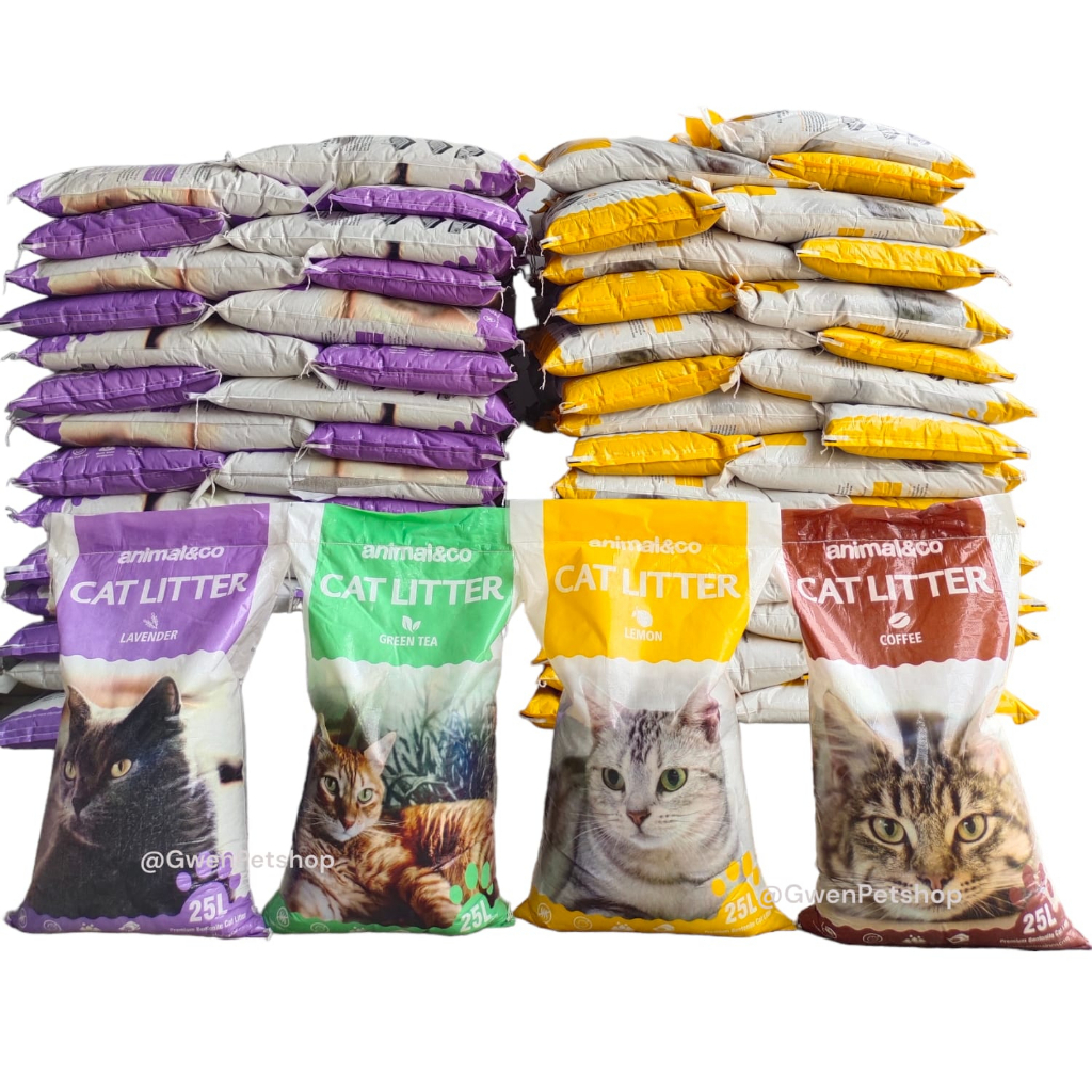 (EKSPEDISI) ANIMAL&amp;CO ANC animal &amp; co Pasir Kucing Gumpal Wangi 25L